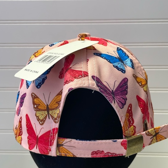 Butterfly 🦋 Pink with Multicolored Butterflies Baseball Cap - Picture 7 of 12
